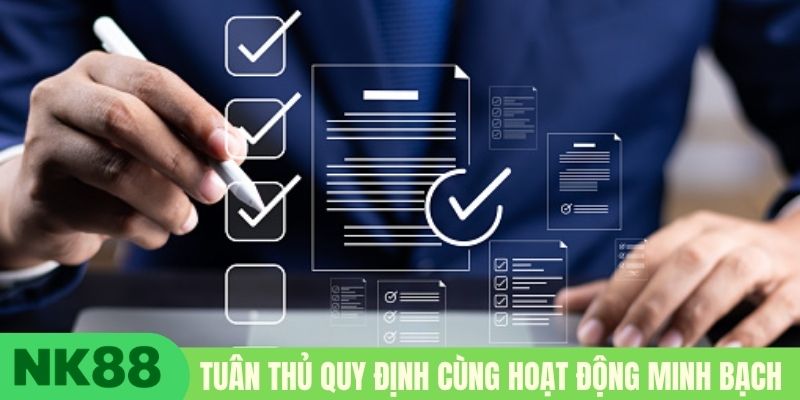 Tuân thủ quy định hoạt động minh bạch